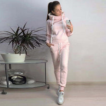 Load image into Gallery viewer, OEAK 2019 New Autumn Winter Women Sets Tracksuit Female Long Sleeve Pullover Jackets Pants Two Piece Set Warm Outfits Suit