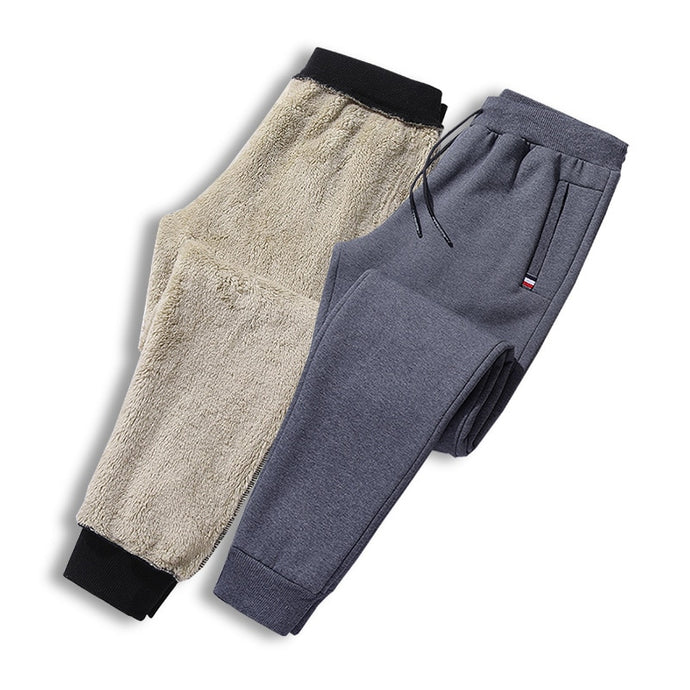 Men's Winter Super Warm Pants Outside Fleece Joggers Thicken Sweatpants Heavyweight Plus Velvet Trousers Streetwear Men 8XL