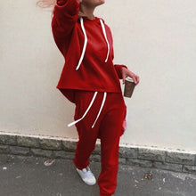 Load image into Gallery viewer, 2018 Autumn Tracksuit Long Sleeve Thicken Hooded Sweatshirts 2 Piece Set Casual Sport Suit Women Tracksuit Set
